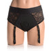 Strap U Laced Seductress Lace Crotchless Panty Harness & Garter Straps 2XL/3XL