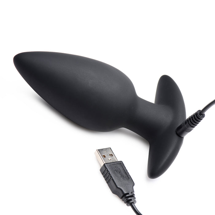 Whisperz Voice Activated 10X Vibrating Butt Plug with Remote