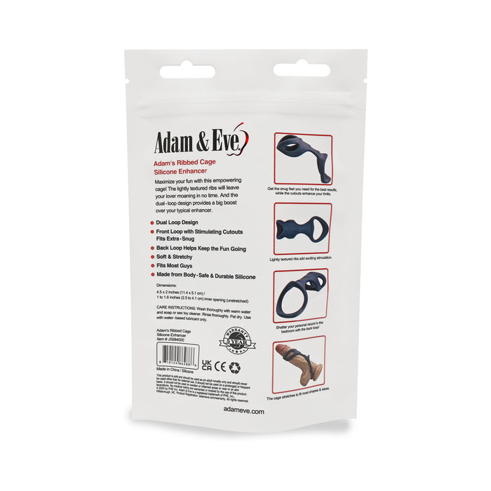 Adam & Eve Adam's Ribbed Cage (Bag Packaging)