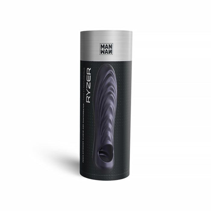 MAN WAN Ryzer Penis Extender and Soft Masturbating Sleeve Black Plum
