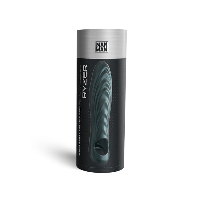 MAN WAN Ryzer Penis Extender and Soft Masturbating Sleeve Pine Grey