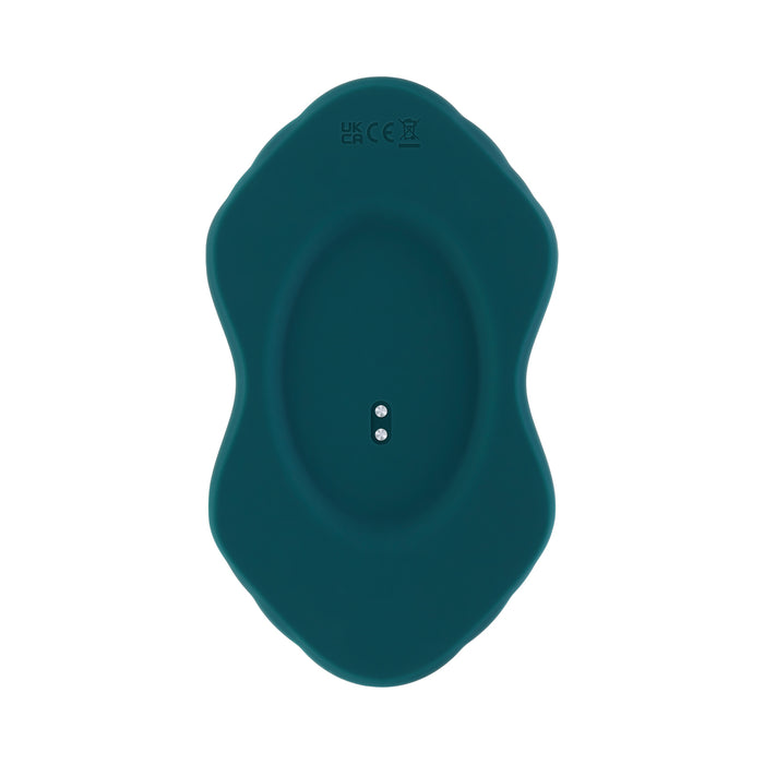 Playboy Have A Seat Rechargeable Silicone Remote-Controlled Vibrating Grind Pad Deep Teal