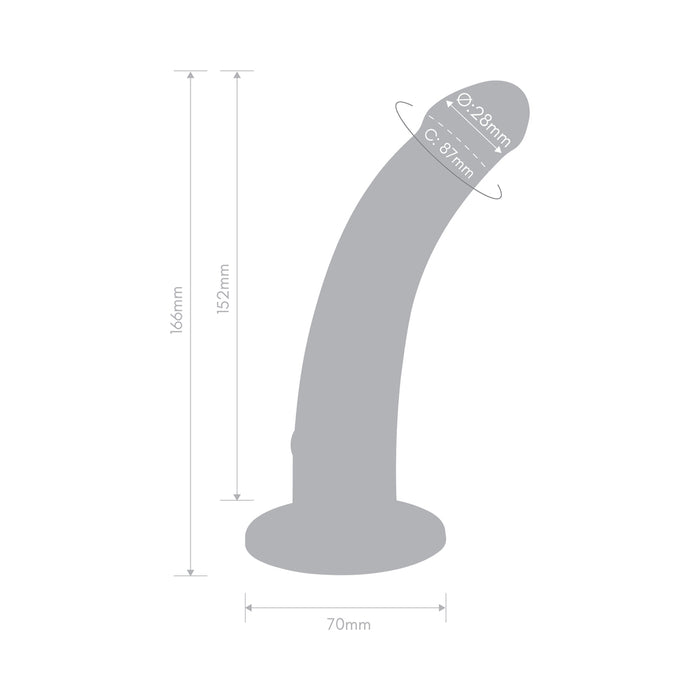 Together Tilt 6.5 in. Silicone Dildo and Harness Set Purple
