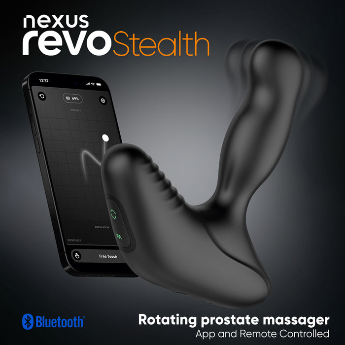 Nexus Revo Stealth App Enabled Rotating and Vibrating Remote Control Prostate Massager