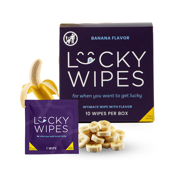 Sweetums Lucky Wipes Banana Flavor 10-Pack