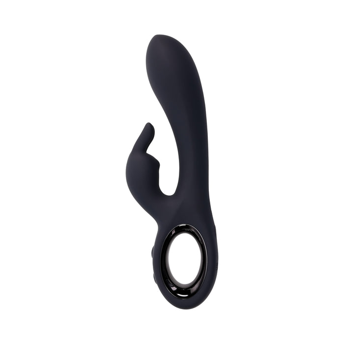 Playboy Late Night Bunny Rechageable Dual Stimulator Silicone Black