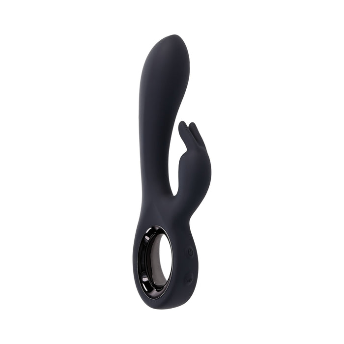 Playboy Late Night Bunny Rechageable Dual Stimulator Silicone Black