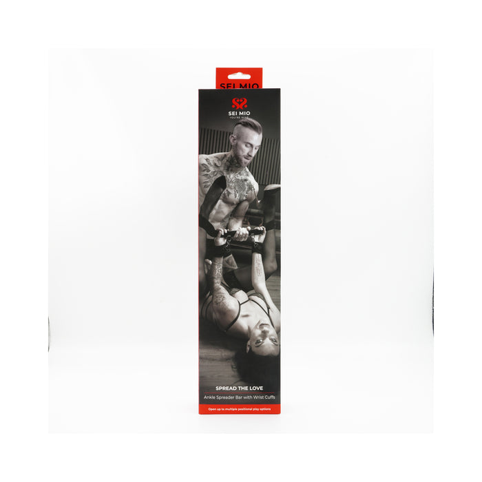 SEI MIO Spread the Love Ankle Spreader Bar with Wrist Cuffs