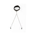SEI MIO Twin Tweaks Velvet Collar with Nipple Clamps