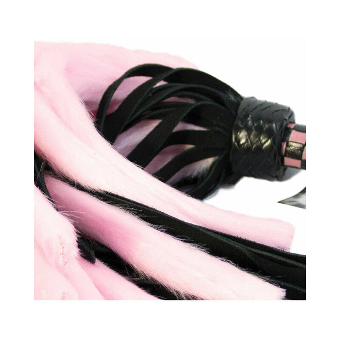 Suede & Fluff Mini Flogger Pink