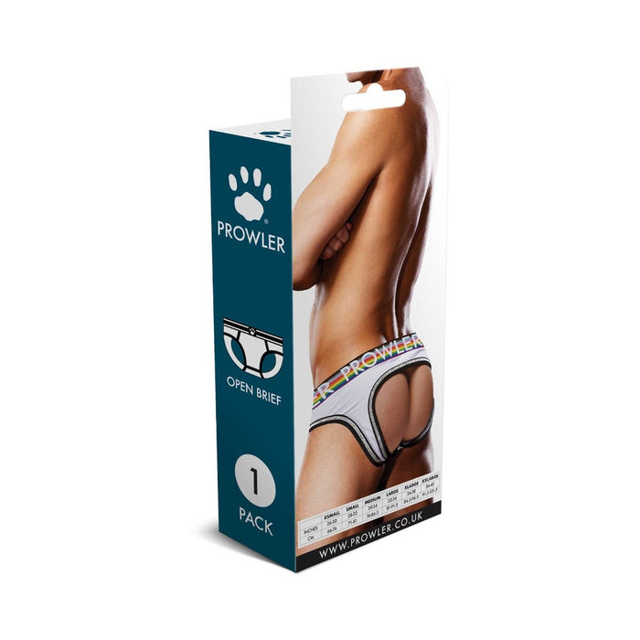 Prowler Oversized Paw Open Brief White M