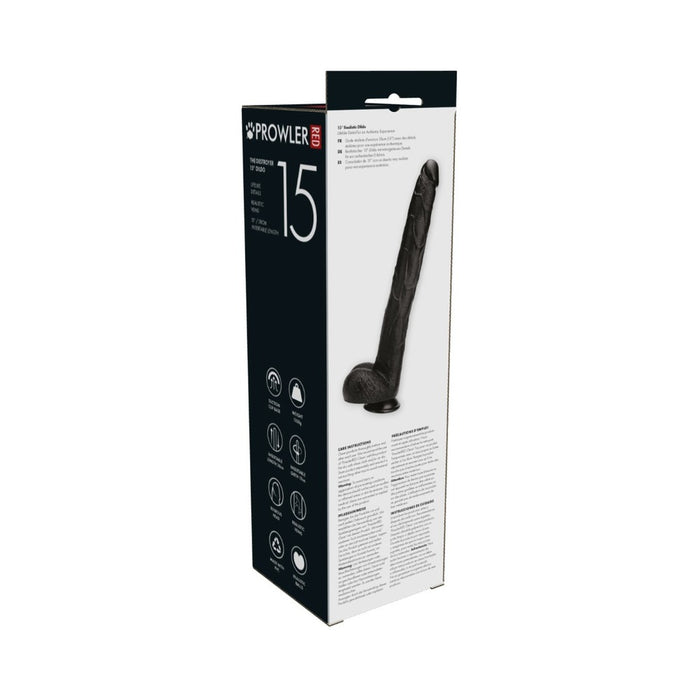 Prowler RED The Destroyer 15 in. Dildo Black