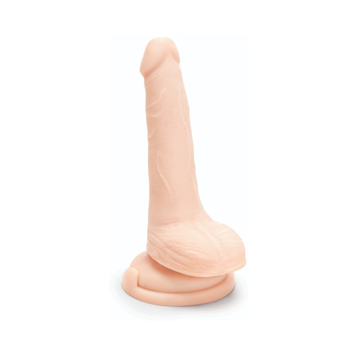 Prowler RED Ultra Cock 6 in. Realistic Dual Density Dildo with Balls Vanilla