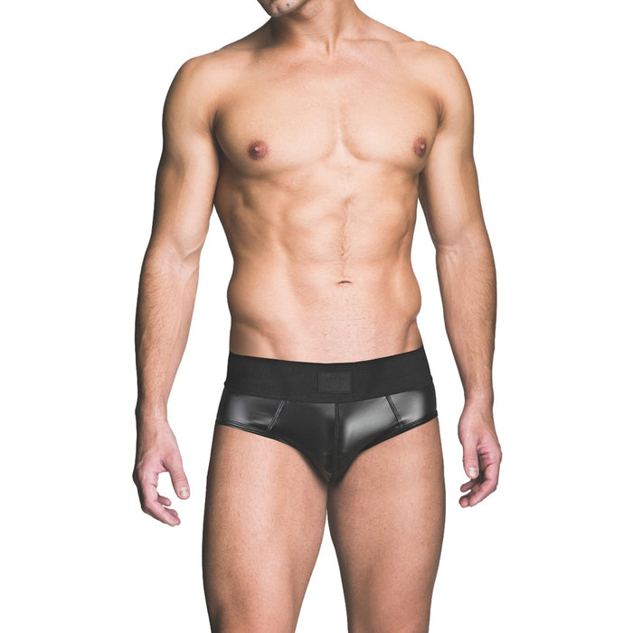 Prowler RED Wetlook Assless Brief Black M