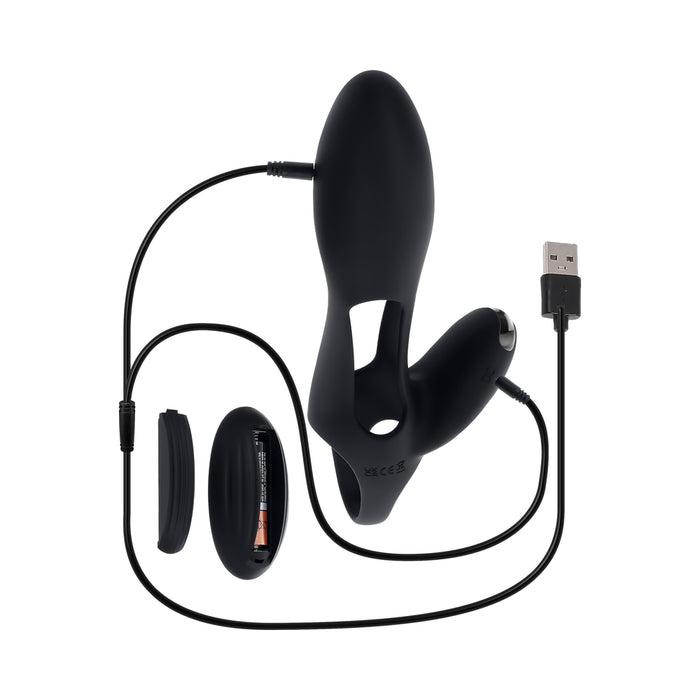 Zero Tolerance Nautilus Rechargable Vibrating Sleeve Remote Control Silicone Black