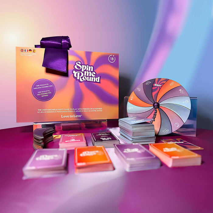 Love to Love Spin Me Round Customizable Roulette Party Game