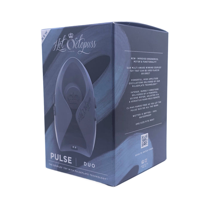 Hot Octopuss Pulse Duo Rechargeable Remote Control Vibrating Stroker Blue