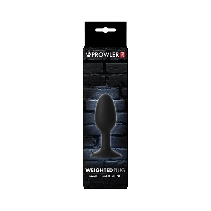 Prowler RED Weighted Butt Plug Black Small