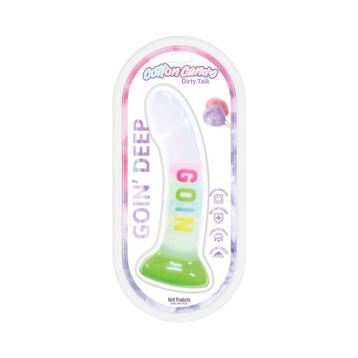 Cotton Candy Dirty Talk Goin' Deep 7 in. Silicone Dildo