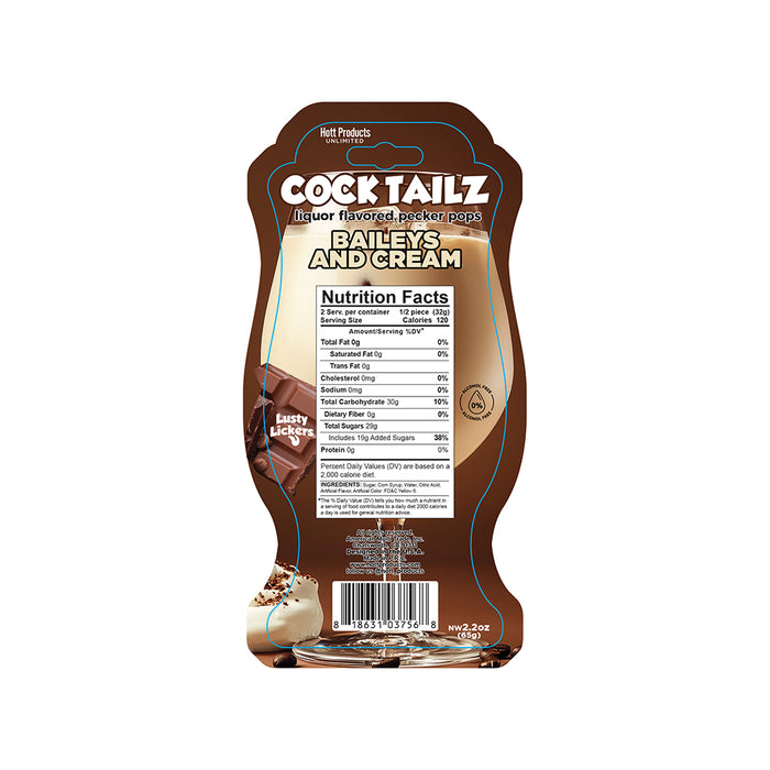 Cocktailz Pecker Pops Baileys & Cream