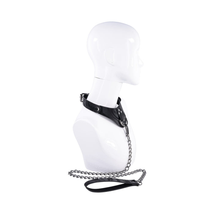 Sportsheets Velvet Noir Collar & Leash