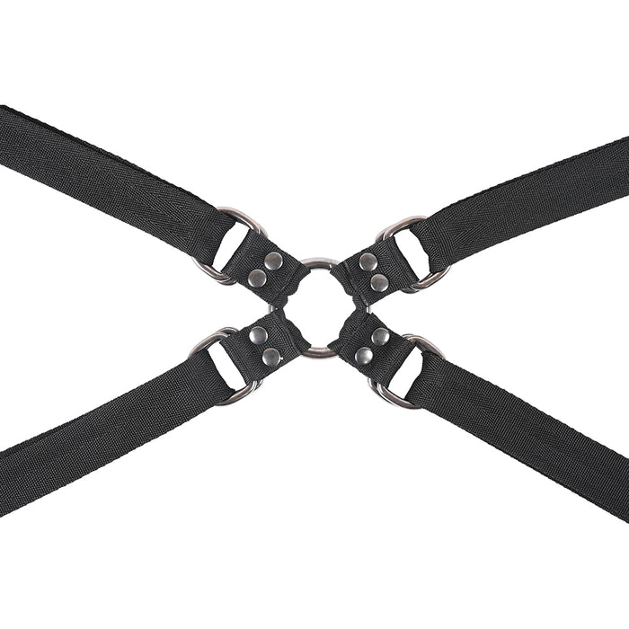 Sportsheets Velvet Noir Adjustable Hog Tie & Cuff Set