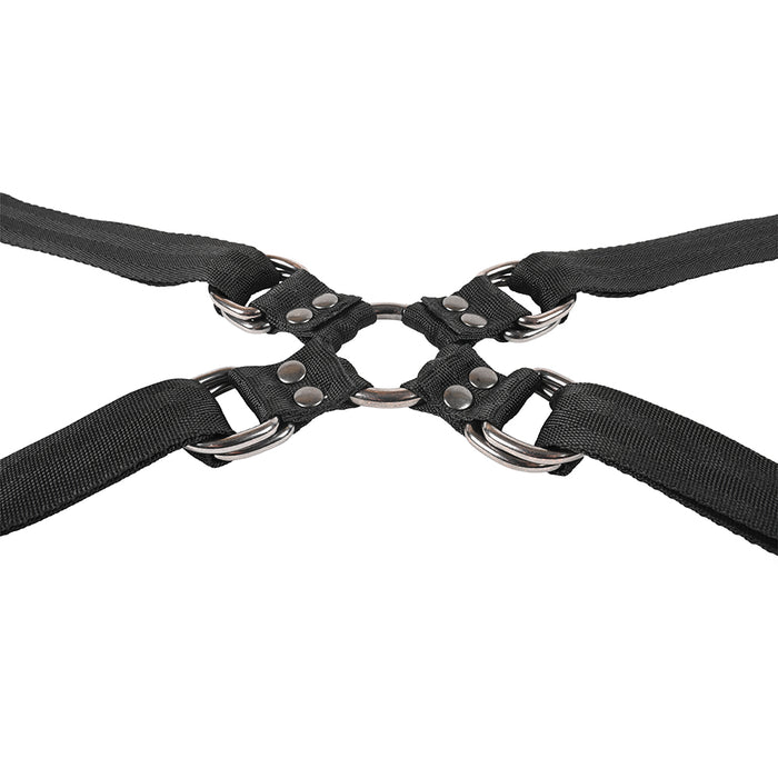 Sportsheets Velvet Noir Adjustable Hog Tie & Cuff Set