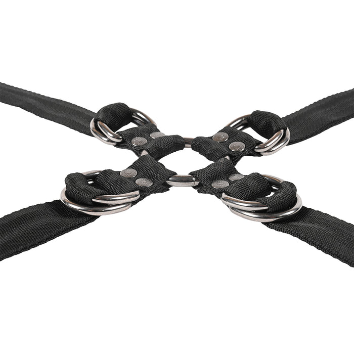 Sportsheets Velvet Noir Adjustable Hog Tie & Cuff Set