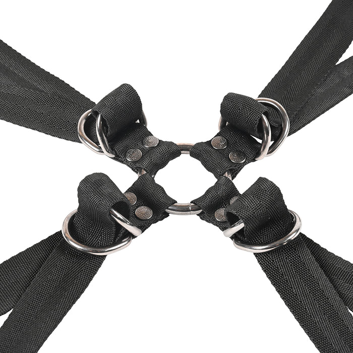 Sportsheets Velvet Noir Adjustable Hog Tie & Cuff Set