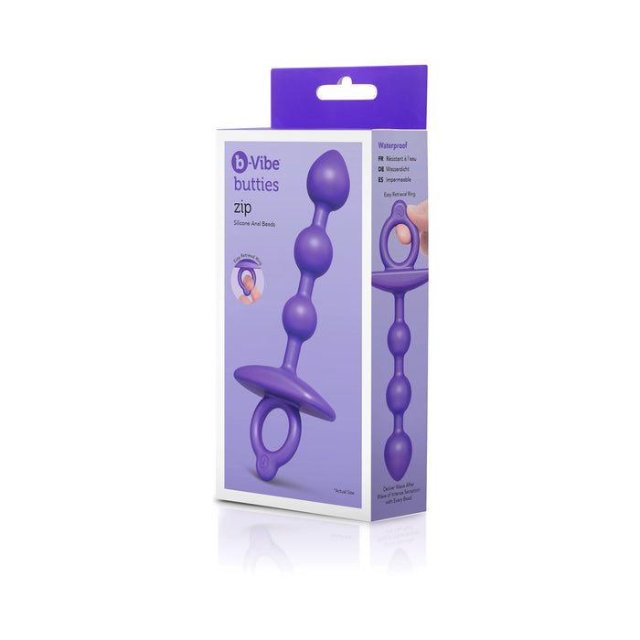 b-Vibe Butties Zip Silicone Anal Bead