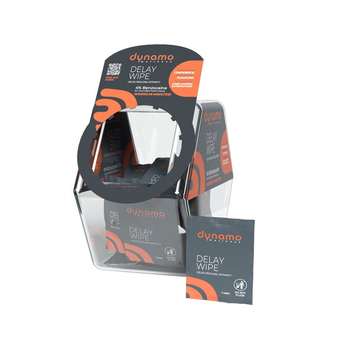Dynamo Wellness Delay Wipe 4% Candy Bowl of 144
