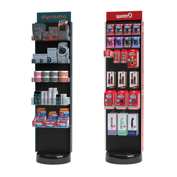 Screaming O & Dynamo Wellness New Product Floor Display