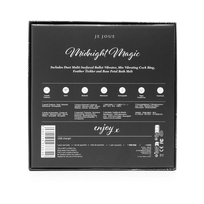 Je Joue Midnight Magic: Duet Bullet, Mio Ring, Feather Tickler, Rose Bath Melt