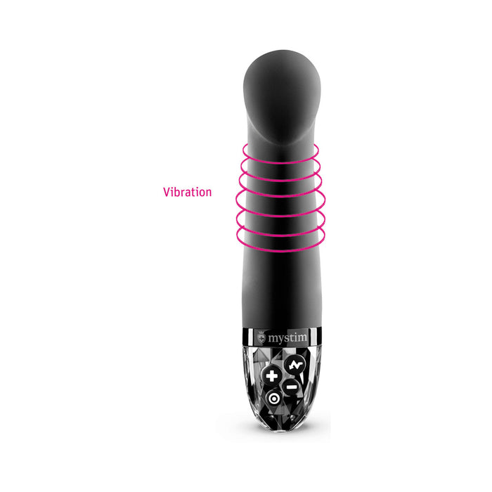 Mystim Right on Ron E-Stim Vibrator Black