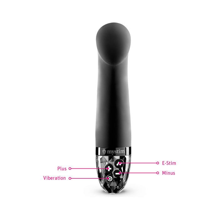 Mystim Right on Ron E-Stim Vibrator Black