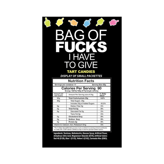 Bag Of Fucks I Have To Give 100-Piece Display