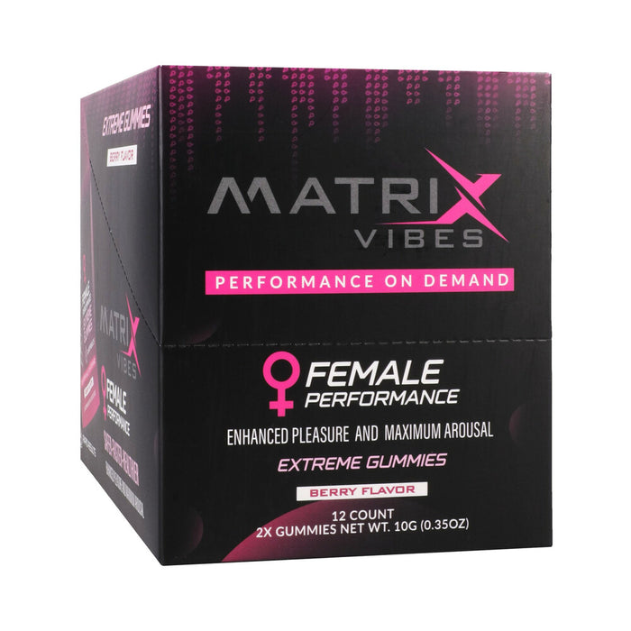 Matrix Female Performance Extreme Gummies Berry 2-Pack 12-Piece Display