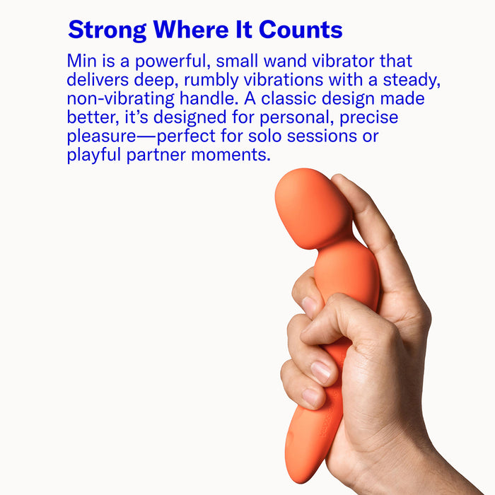 Dame Min Mini Wand Vibrator Papaya