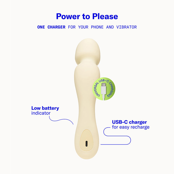 Dame Min Mini Wand Vibrator Butter