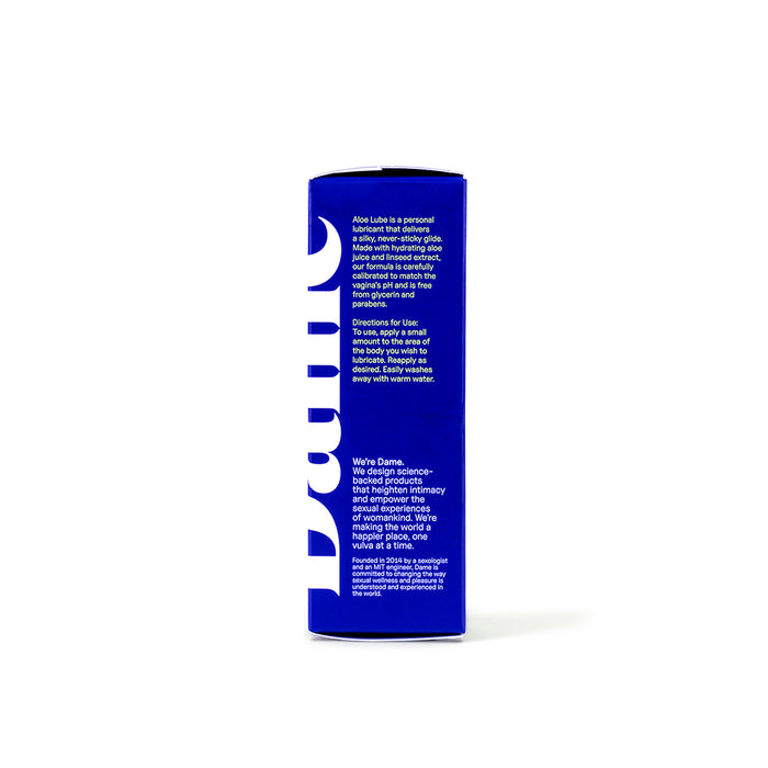 Dame Aloe Lube Personal Lubricant 2 oz.