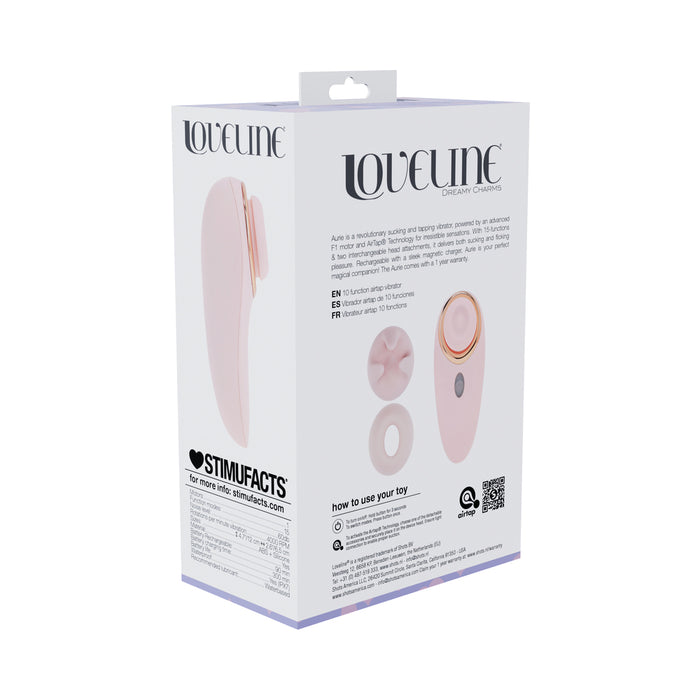 LoveLine Aurie AirTapTech Rechargeable Vibrator Pink