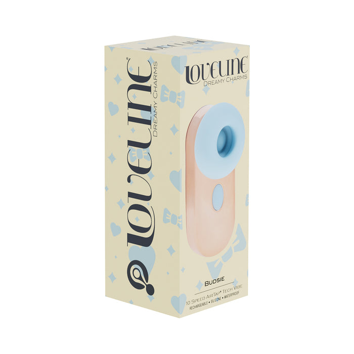 LoveLine Budsie AirTapTech Rechargeable Vibrator Blue