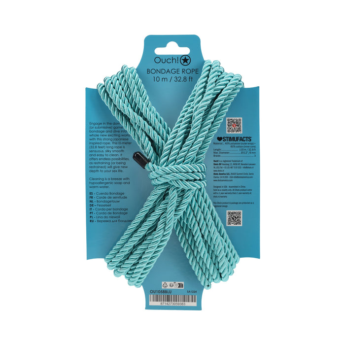 Ouch! Bondage Rope 10 m Nylon Blue