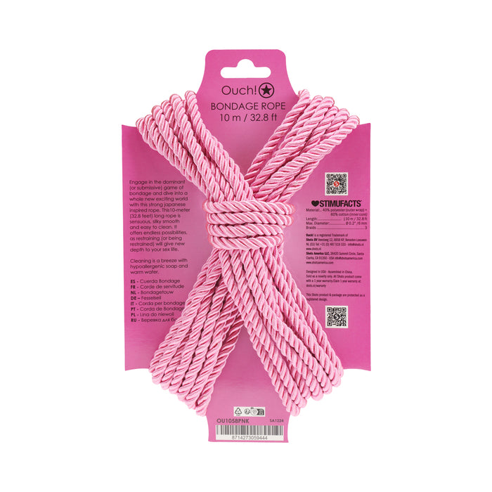 Ouch! Bondage Rope 10 m Nylon Pink