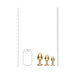 Ouch! International Milan Collection Metal Anal Plug Set Gold