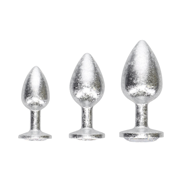Ouch! International New York Collection Metal Anal Plug Set Silver