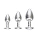 Ouch! International New York Collection Metal Anal Plug Set Silver