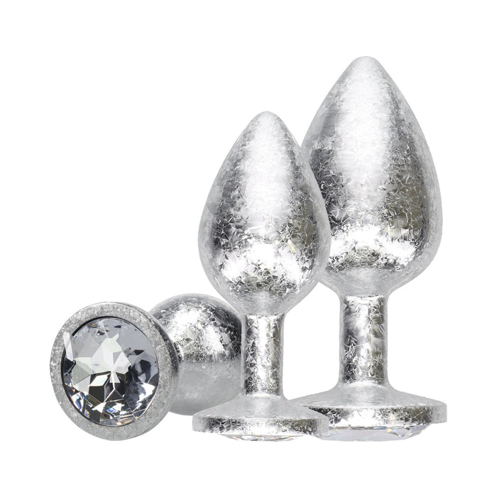 Ouch! International New York Collection Metal Anal Plug Set Silver