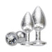 Ouch! International New York Collection Metal Anal Plug Set Silver