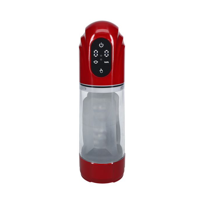 PUMPED TechnoThrust Automatic Masturbator Waterproof Metallic Red